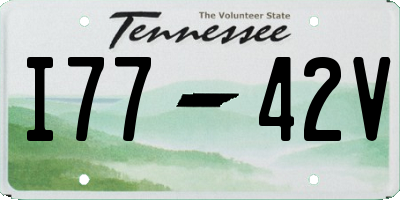 TN license plate I7742V