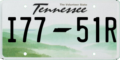 TN license plate I7751R