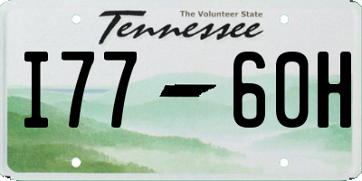 TN license plate I7760H