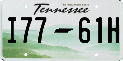TN license plate I7761H