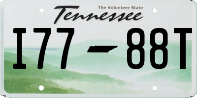 TN license plate I7788T
