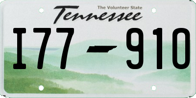 TN license plate I7791O