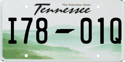 TN license plate I7801Q