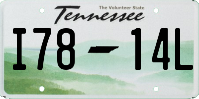 TN license plate I7814L