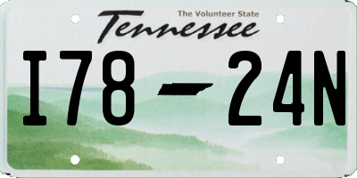 TN license plate I7824N