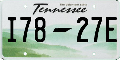 TN license plate I7827E