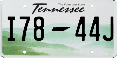 TN license plate I7844J