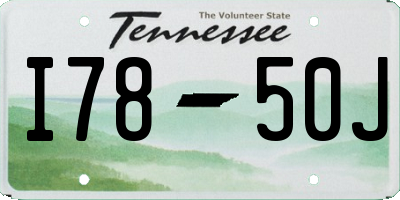 TN license plate I7850J