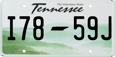 TN license plate I7859J