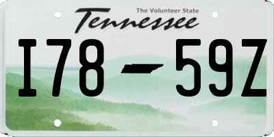 TN license plate I7859Z