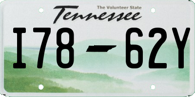 TN license plate I7862Y