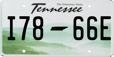 TN license plate I7866E