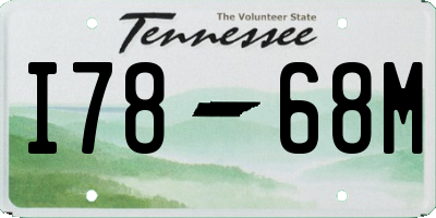 TN license plate I7868M