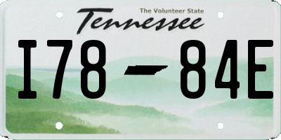 TN license plate I7884E