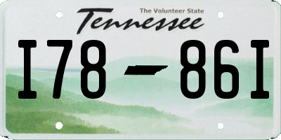 TN license plate I7886I