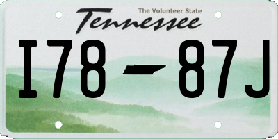 TN license plate I7887J