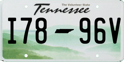 TN license plate I7896V