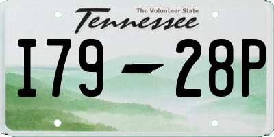 TN license plate I7928P