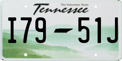 TN license plate I7951J