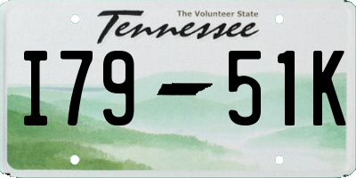 TN license plate I7951K