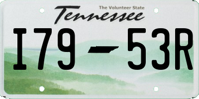 TN license plate I7953R