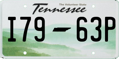 TN license plate I7963P