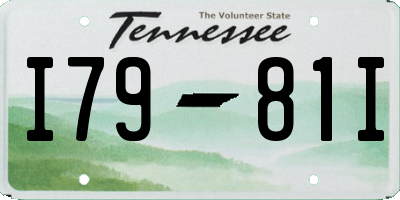 TN license plate I7981I