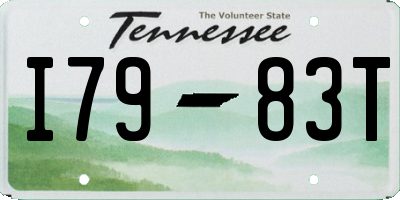 TN license plate I7983T