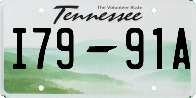 TN license plate I7991A