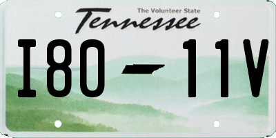 TN license plate I8011V