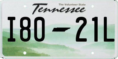 TN license plate I8021L