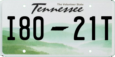 TN license plate I8021T