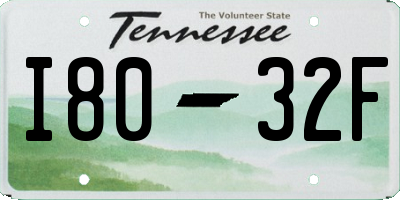 TN license plate I8032F