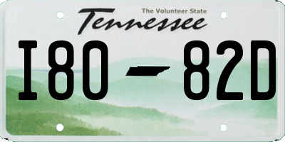 TN license plate I8082D