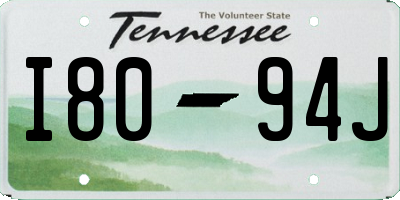 TN license plate I8094J