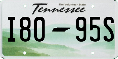 TN license plate I8095S