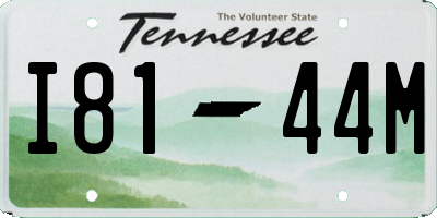 TN license plate I8144M