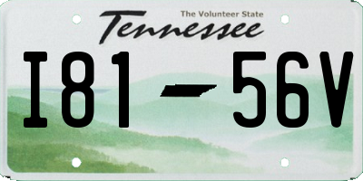 TN license plate I8156V