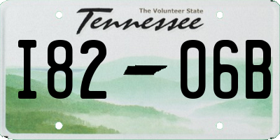 TN license plate I8206B