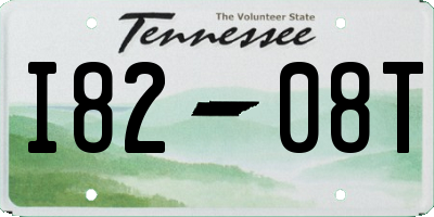TN license plate I8208T