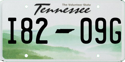 TN license plate I8209G