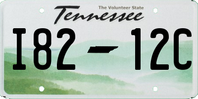 TN license plate I8212C