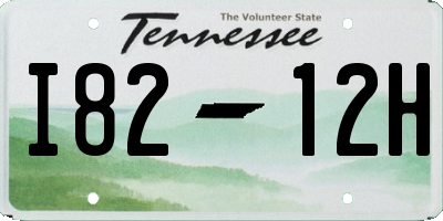 TN license plate I8212H
