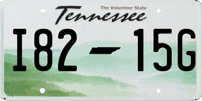 TN license plate I8215G