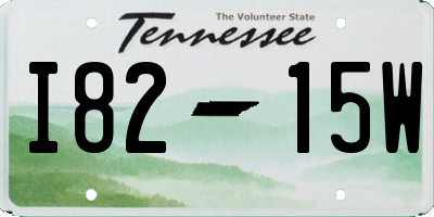 TN license plate I8215W