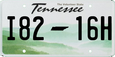 TN license plate I8216H