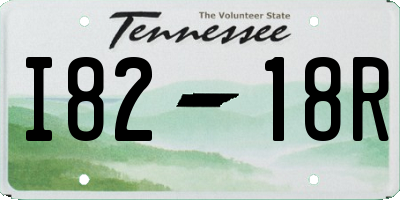 TN license plate I8218R
