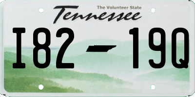 TN license plate I8219Q