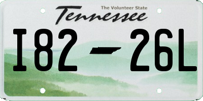 TN license plate I8226L