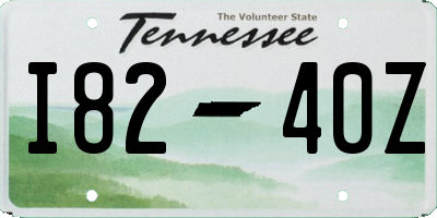 TN license plate I8240Z